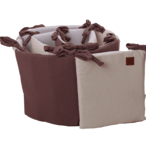 Paracolpi per lettino neonato in nidino chocolate