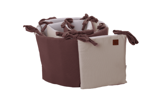 Paracolpi per lettino neonato in nidino chocolate
