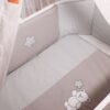 Piumone per lettino neonato collezione Boba grigio con paracolpi in coordinato