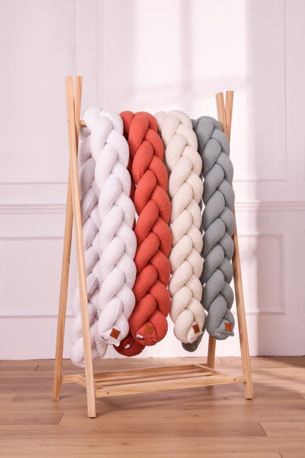 Trecce in mussola ricamata in diverse colorazioni