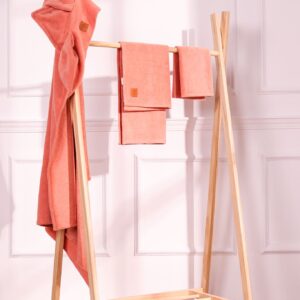 Set asciugamani ed accappatoio in spugna Bamboo pesca