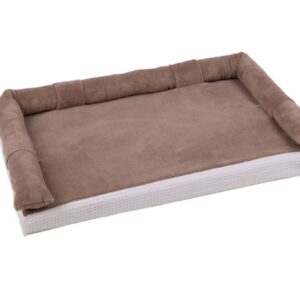 Fasciatoio tessile universale in spugna di bamboo choco totalmente sfoderabile, con tubolare removibile sempre in spugna di bamboo