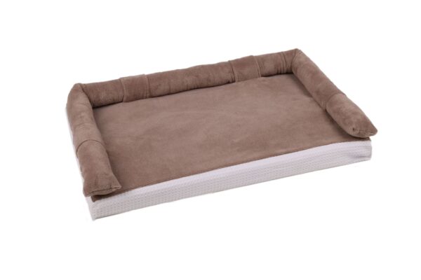 Fasciatoio tessile universale in spugna di bamboo choco totalmente sfoderabile, con tubolare removibile sempre in spugna di bamboo