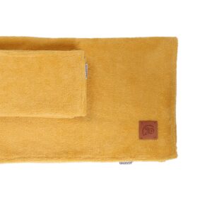 Set asciugamani per neonato in spugna di bamboo senape