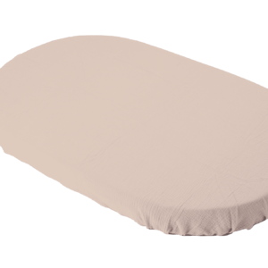 Lenzuola per lettino neonato coprimaterasso in mussola crema