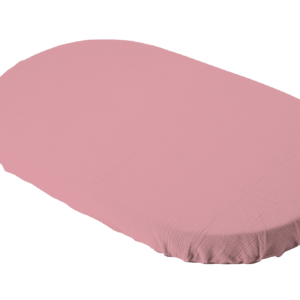 Lenzuola per lettino neonato coprimaterasso in mussola rosa