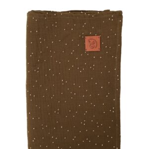 Mussole per neonato due misure shiny bronze