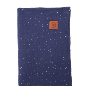 Mussole per neonato due misure shiny blu