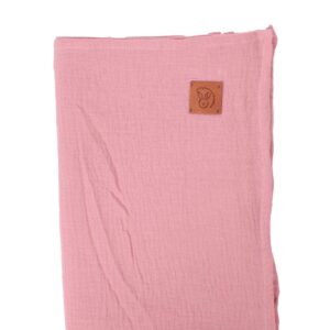 Mussola per neonato due misure rosa