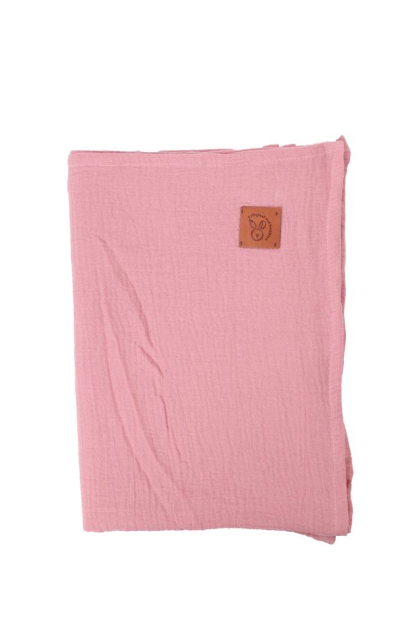 Mussola per neonato due misure rosa